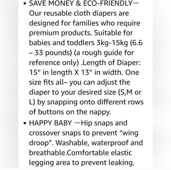 BRAND NEW- ALVABABY Color Snaps adjustable baby cloth diapers 5pc, 10pc inserts - Picture 4 of 8